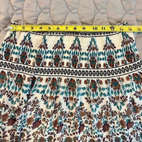 NWT Max Studio High Waist Floral A Line Skirt Women S - Picture 6 of 10